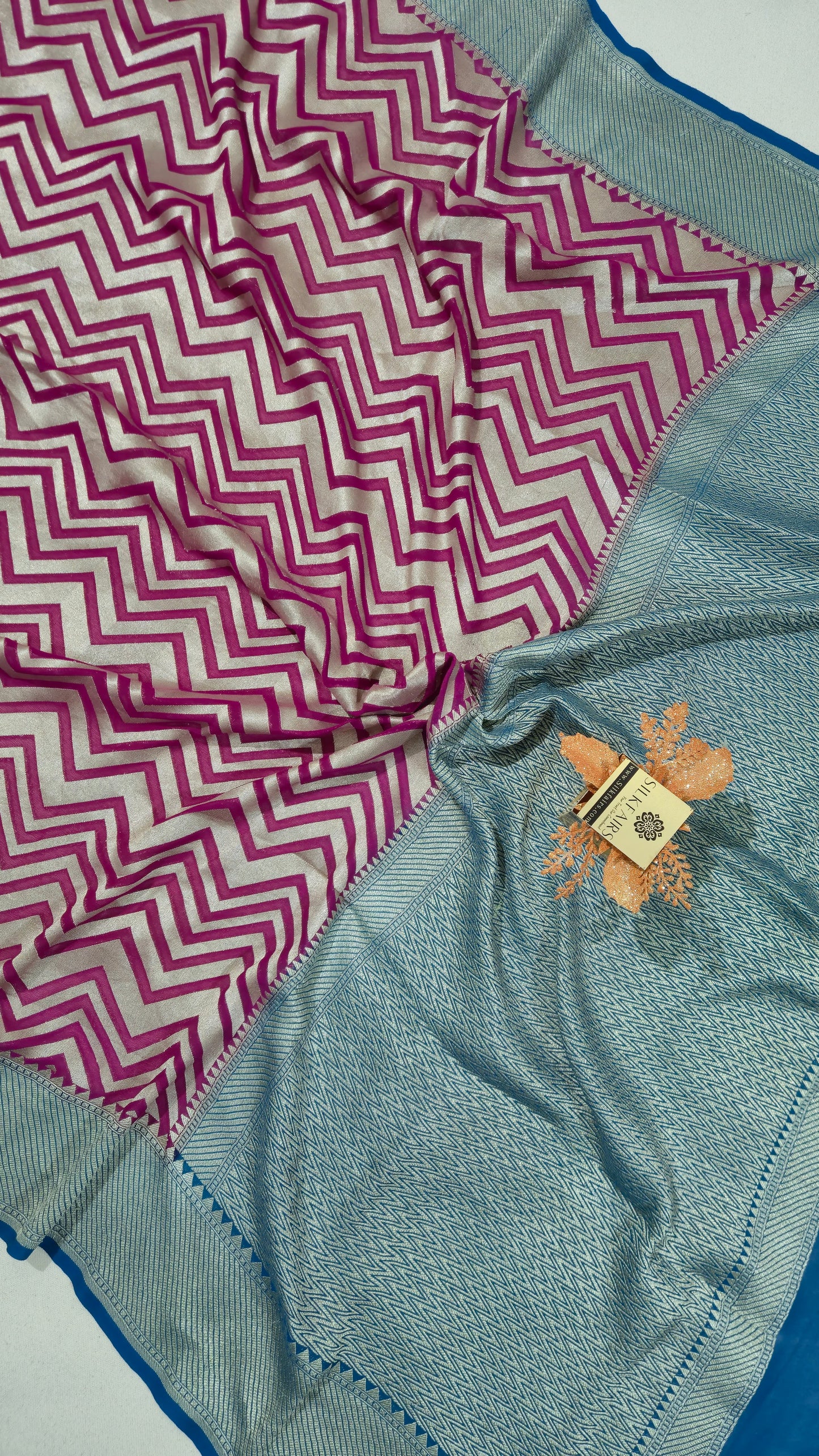 Khaddi Georgette Handloom Banarasi Saree
