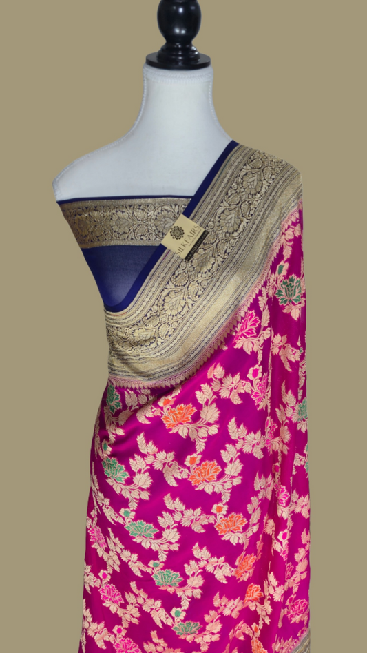 Khaddi Georgette Handloom Banarasi Saree