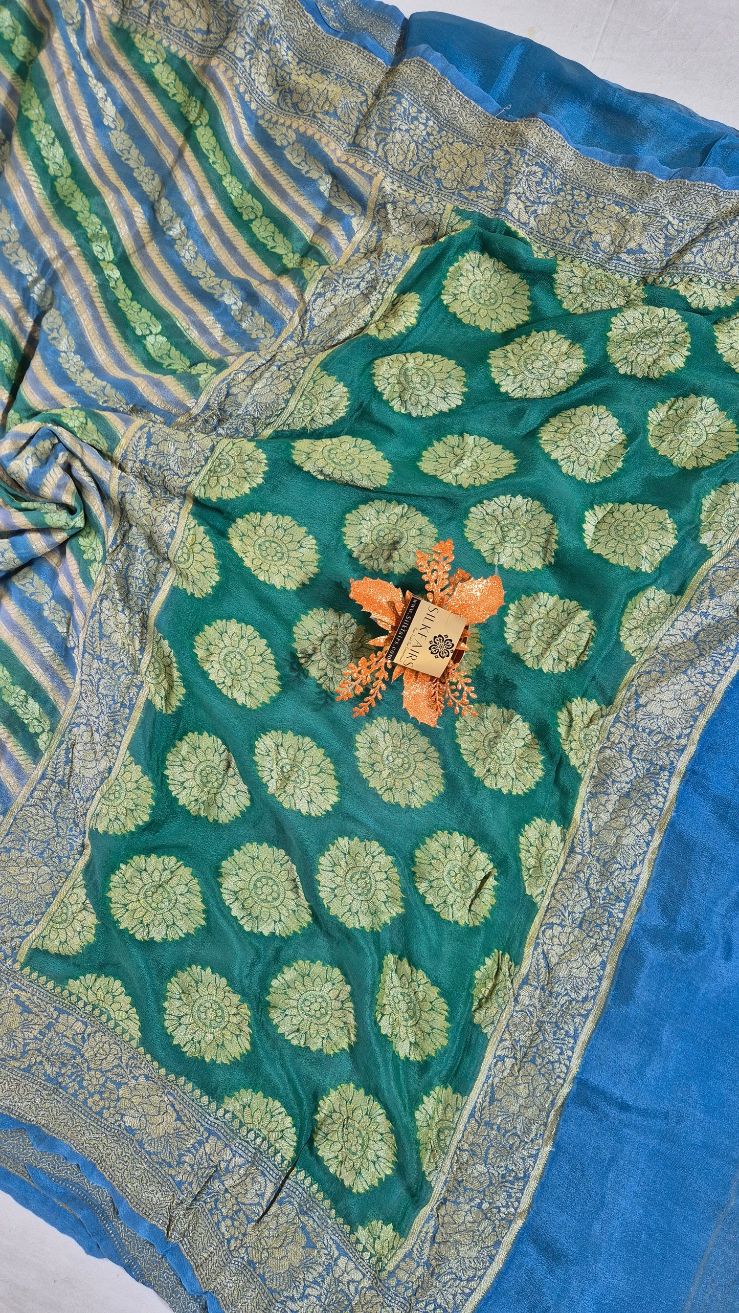 Pure Crepe Georgette Banarasi Saree