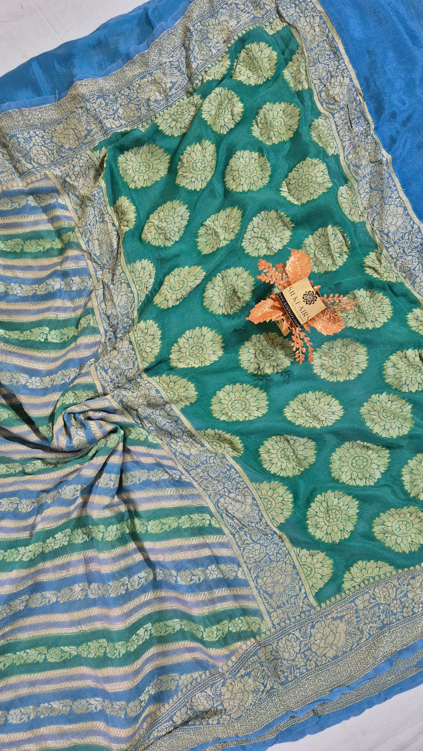 Pure Crepe Georgette Banarasi Saree