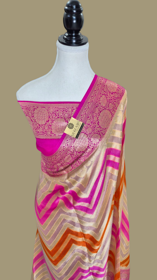 Pure Crepe Georgette Banarasi Saree