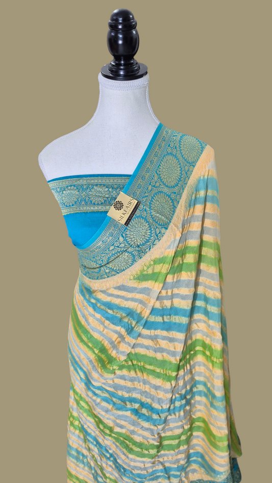 Pure Crepe Georgette Banarasi Saree