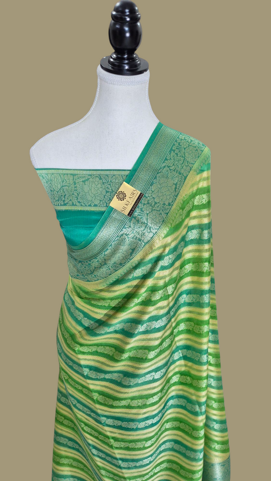 Pure Crepe Georgette Banarasi Saree
