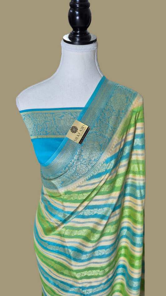 Pure Crepe Georgette Banarasi Saree