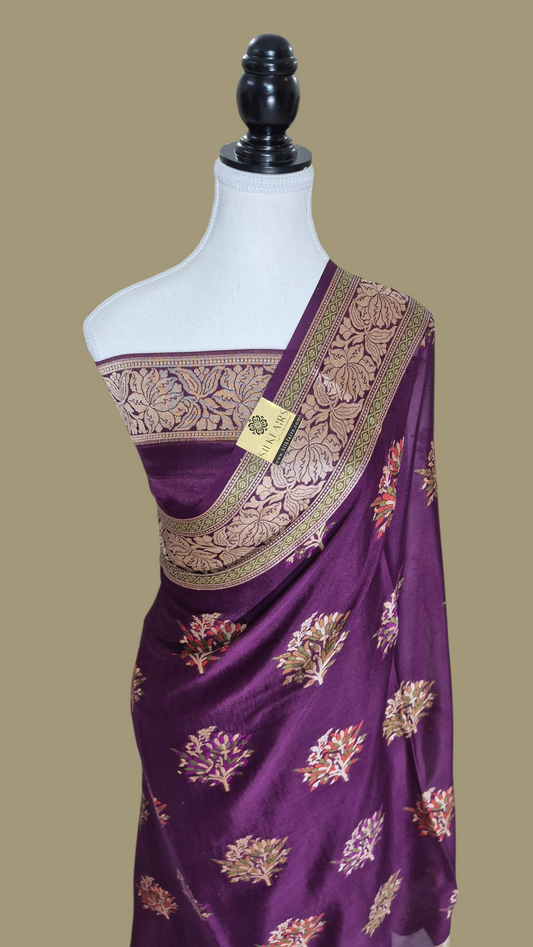 Pure Crepe Georgette Banarasi Saree
