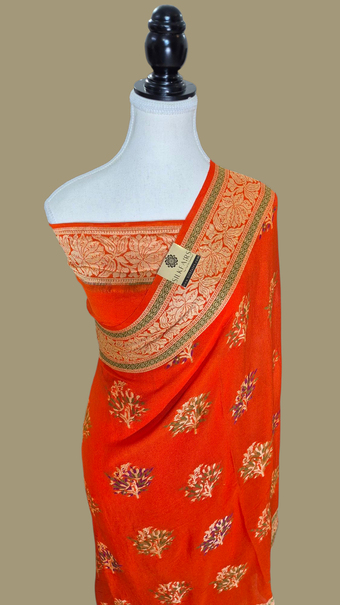 Pure Crepe Georgette Banarasi Saree