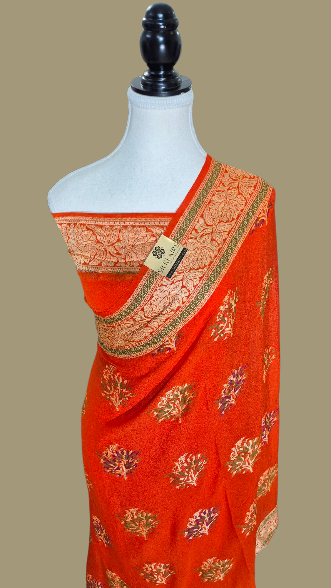 Pure Crepe Georgette Banarasi Saree