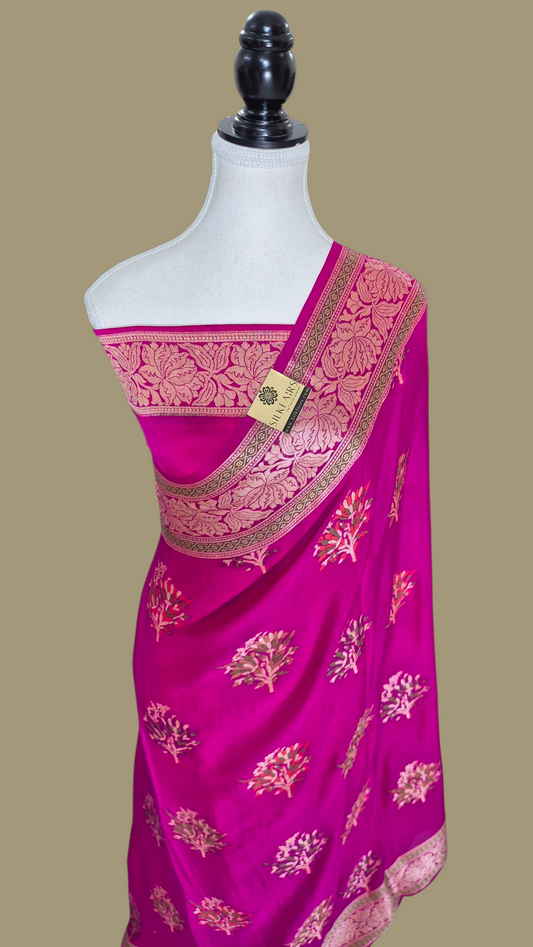 Pure Crepe Georgette Banarasi Saree