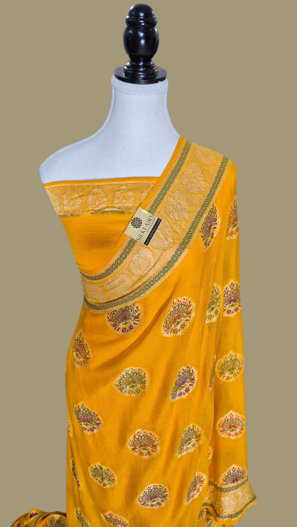 Pure Crepe Georgette Banarasi Saree