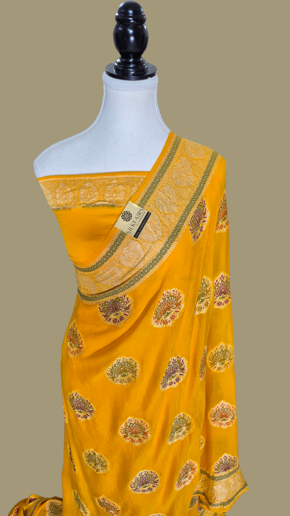 Pure Crepe Georgette Banarasi Saree