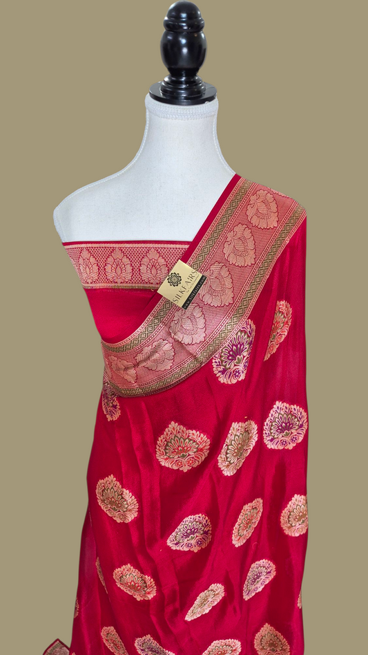 Pure Crepe Georgette Banarasi Saree