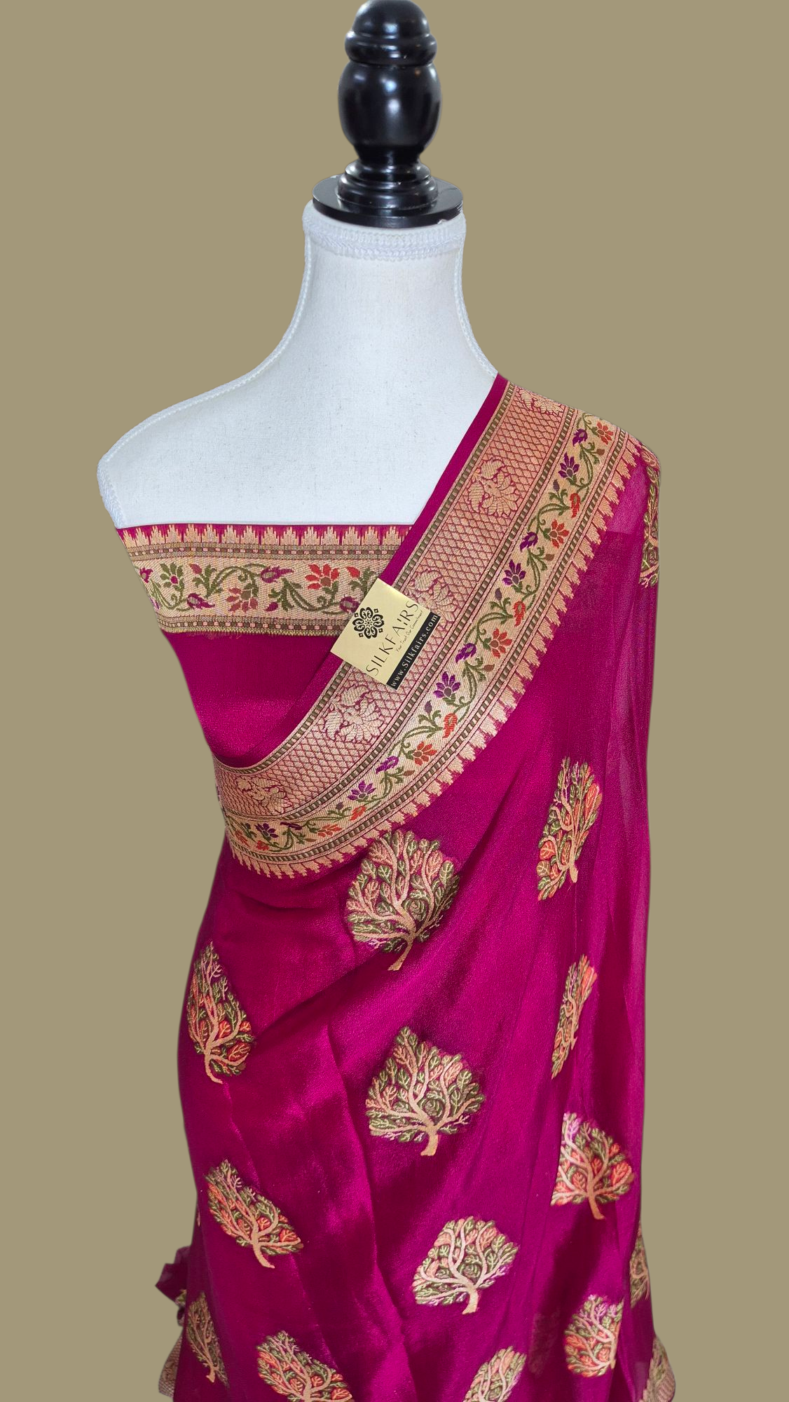 Pure Crepe Georgette Banarasi Saree
