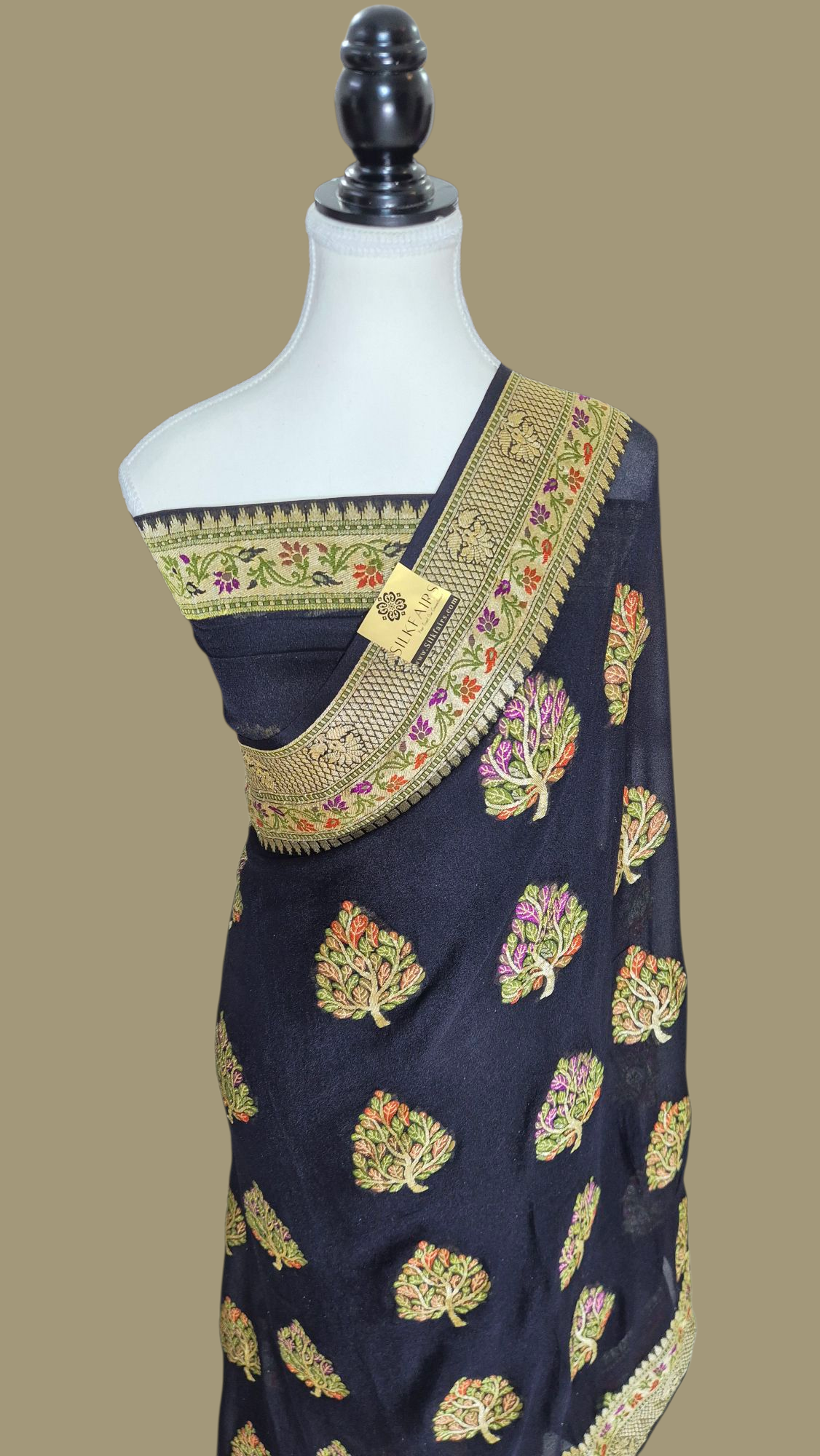 Pure Crepe Georgette Banarasi Saree