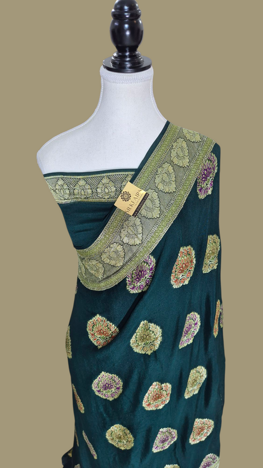 Pure Crepe Georgette Banarasi Saree