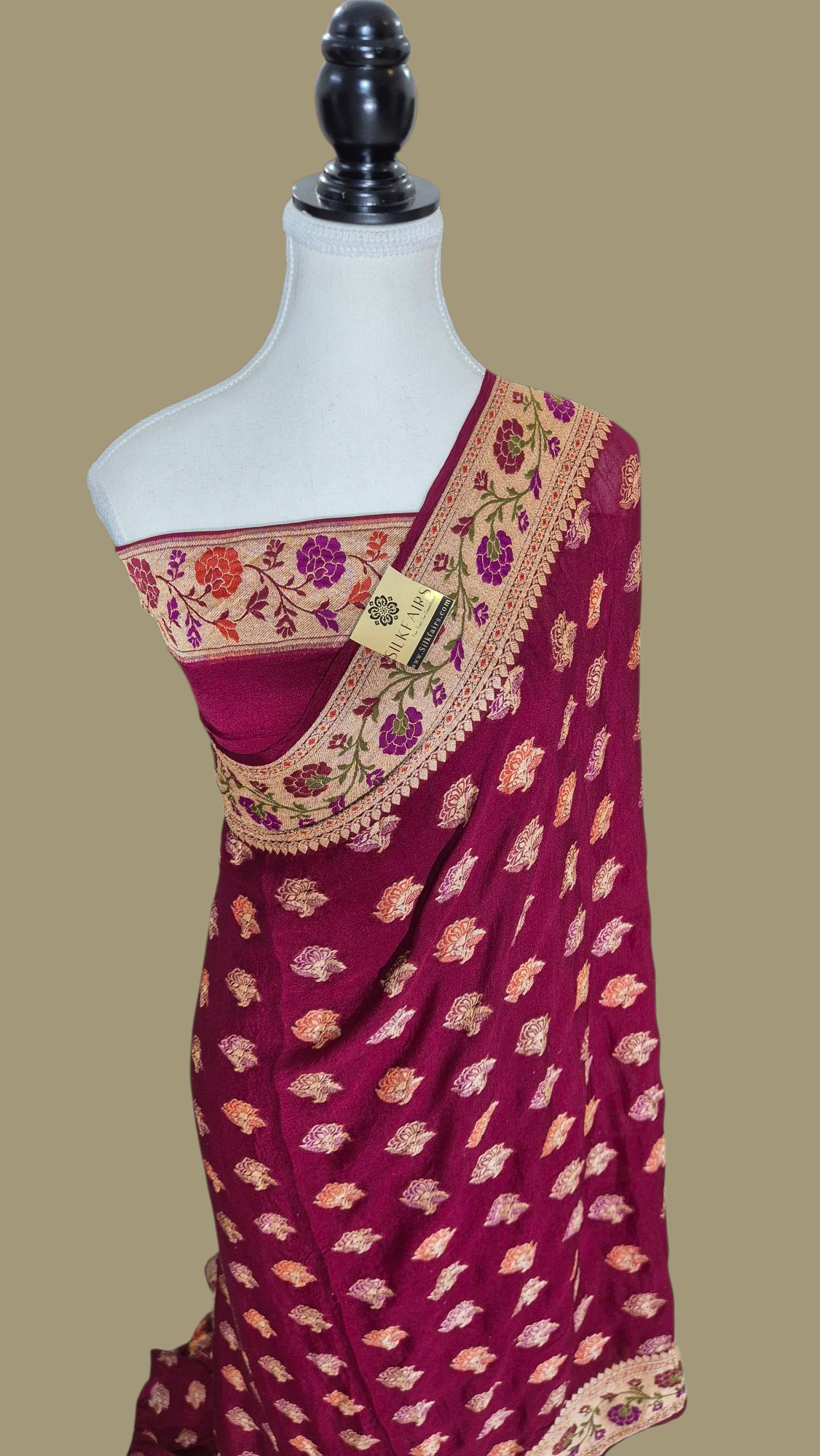 Pure Crepe Georgette Banarasi Saree