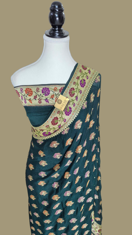 Pure Crepe Georgette Banarasi Saree