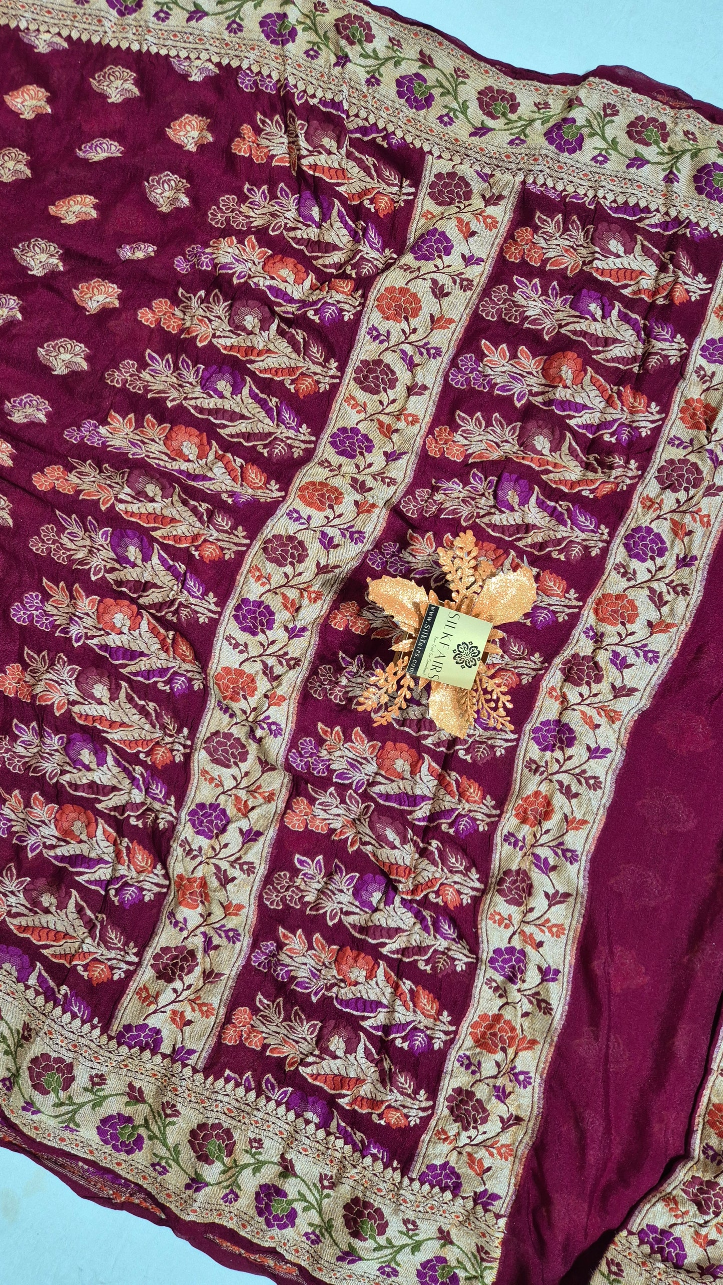 Pure Crepe Georgette Banarasi Saree