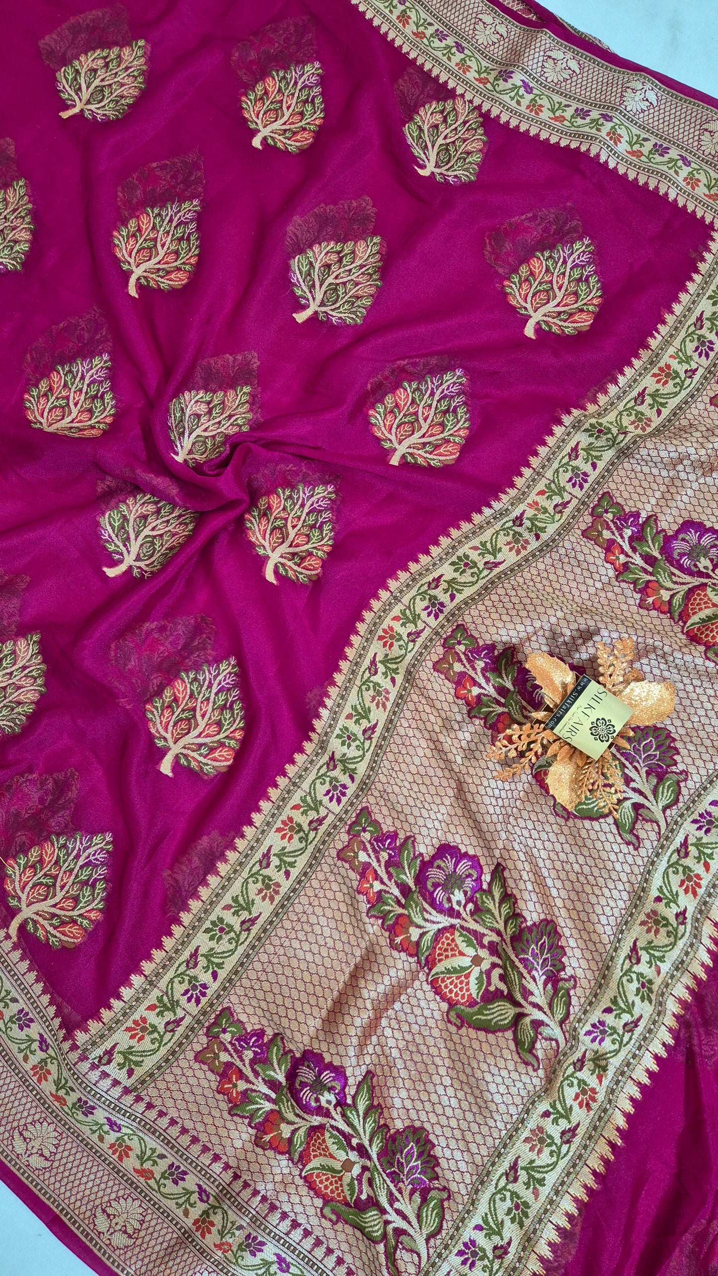 Pure Crepe Georgette Banarasi Saree