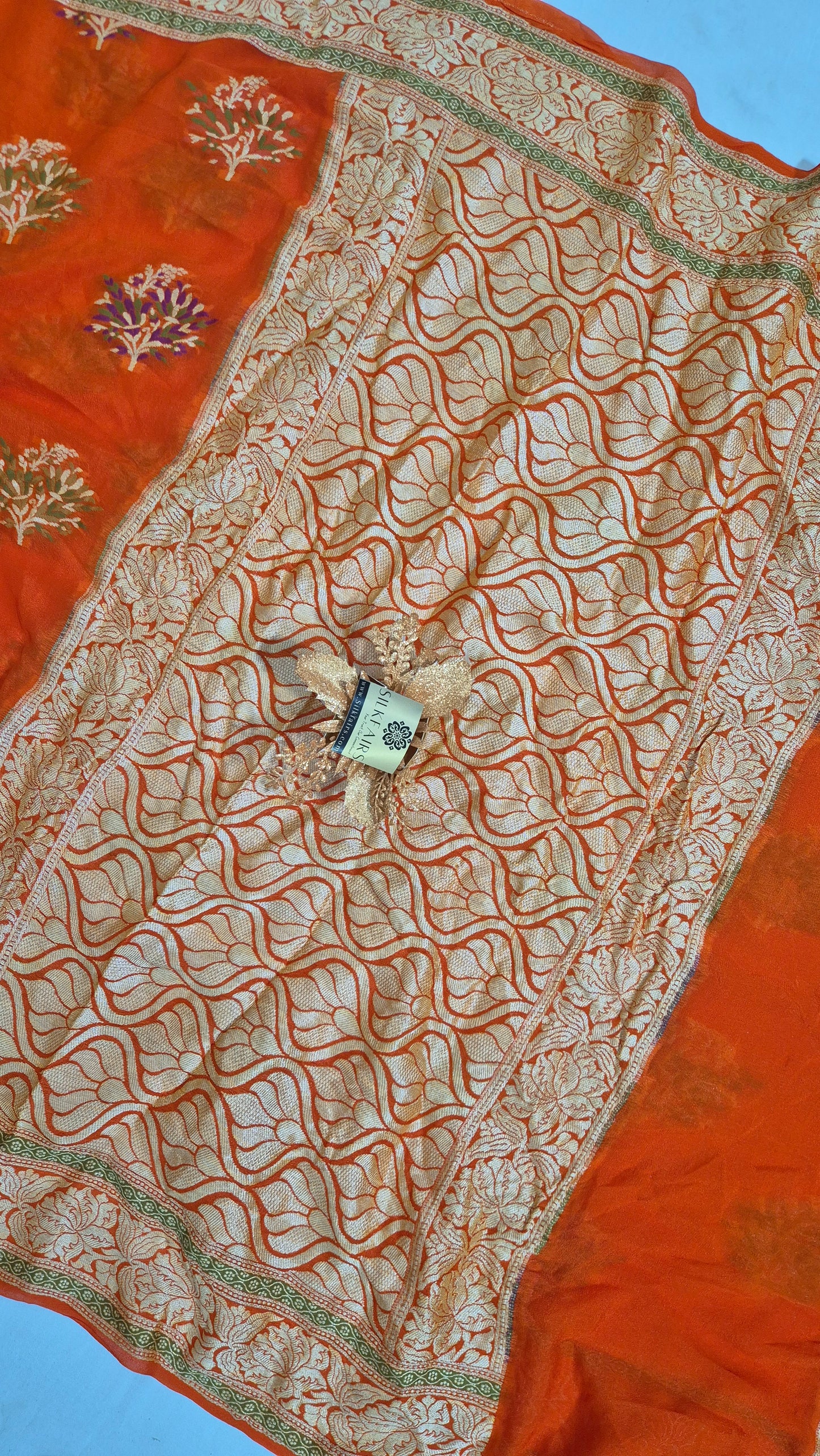 Pure Crepe Georgette Banarasi Saree
