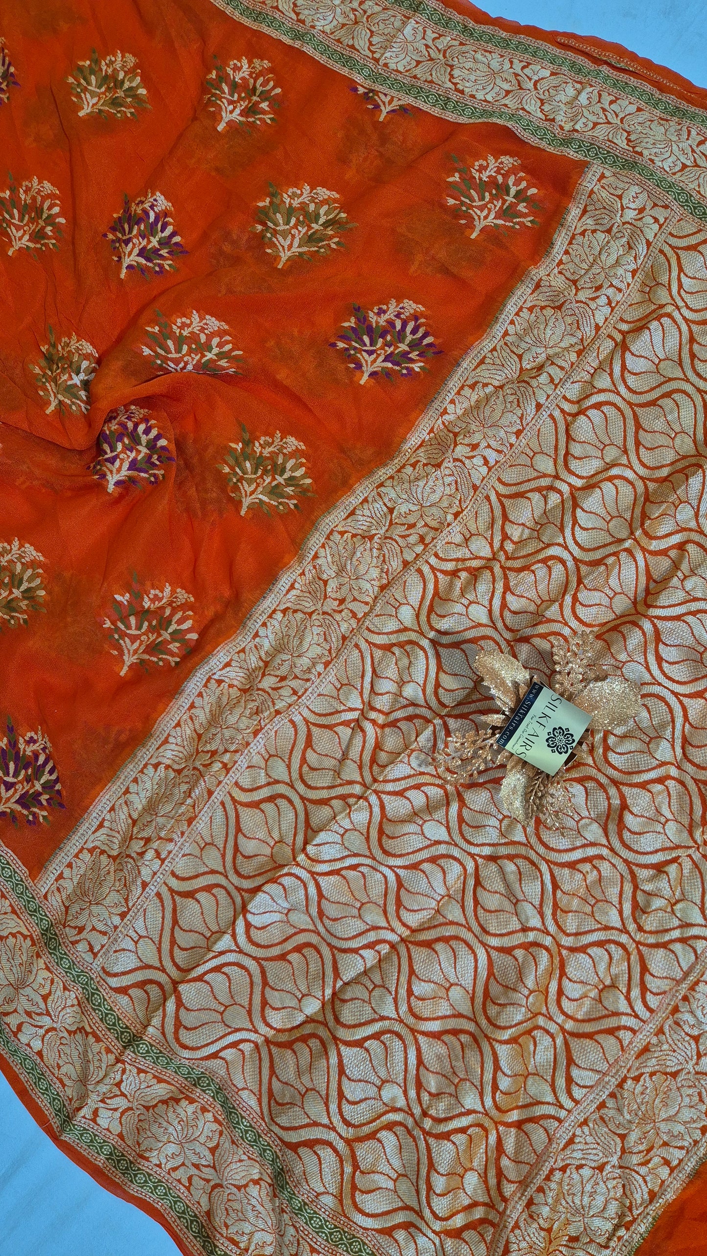 Pure Crepe Georgette Banarasi Saree